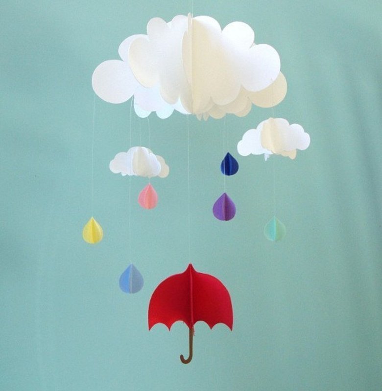 Поделка зонтик для малышей
