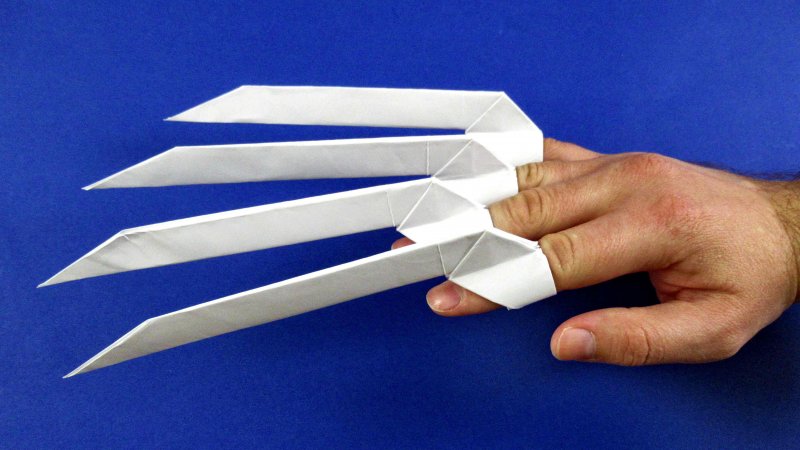 Бумажные когти оригами