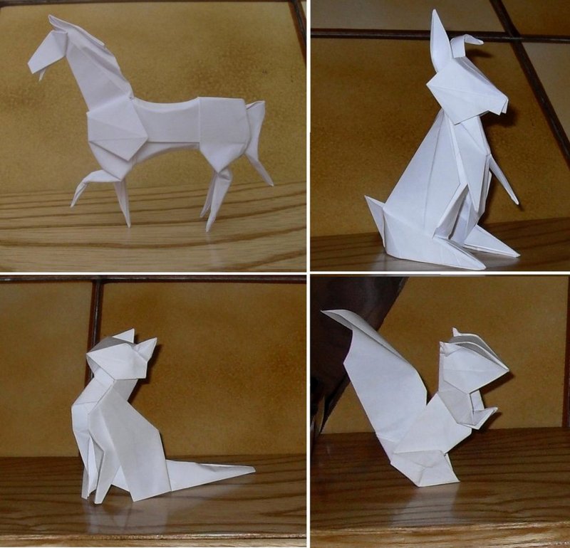 Оригами Лесные животные