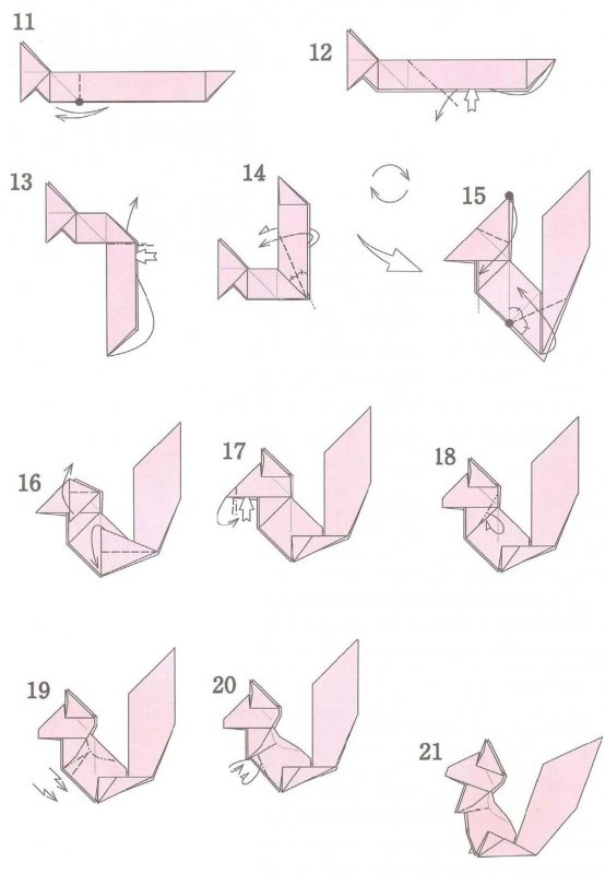 Как делать оригами из бумаги поэтапно