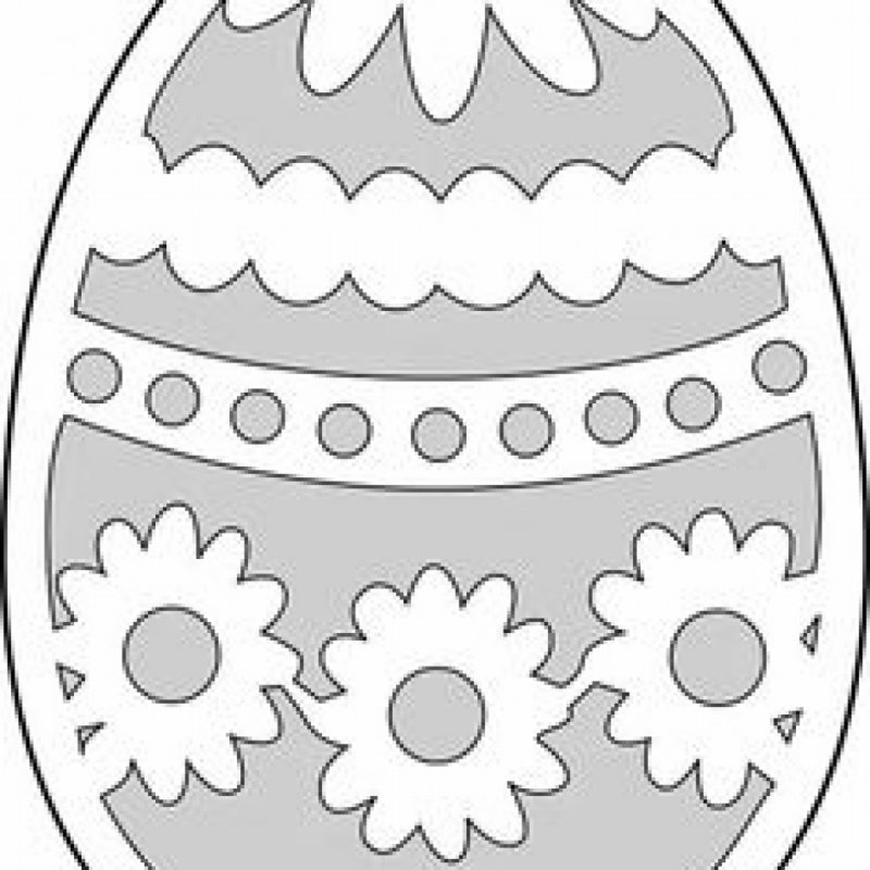 Трафарет яйцо пасхальное