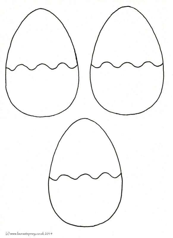 Трафарет яйца для рисования
