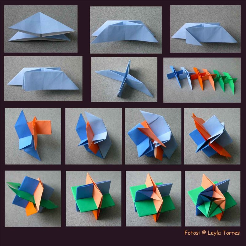 Схема оригами тюльпан из бумаги пошагово