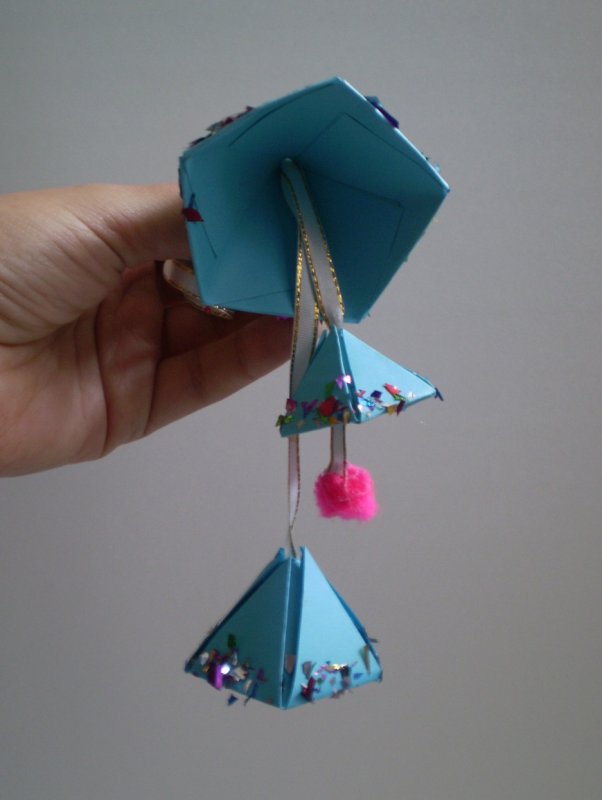 Оригами колокольчик
