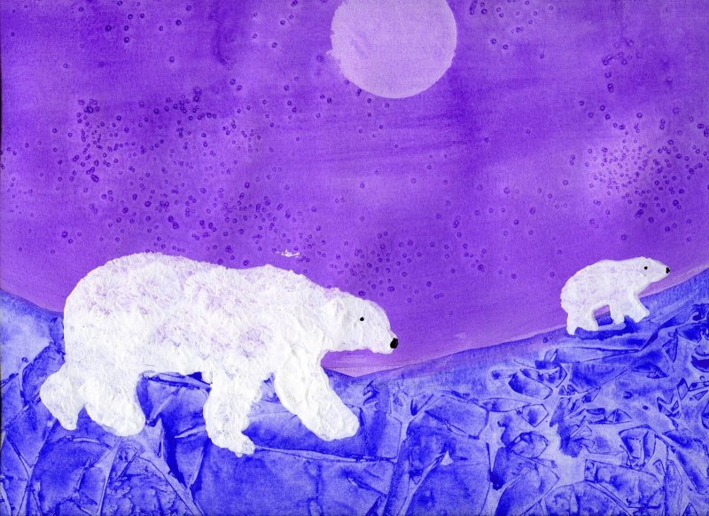 Лего белый медведь