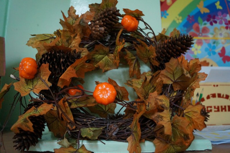 Осенняя корзина поделка в детский сад