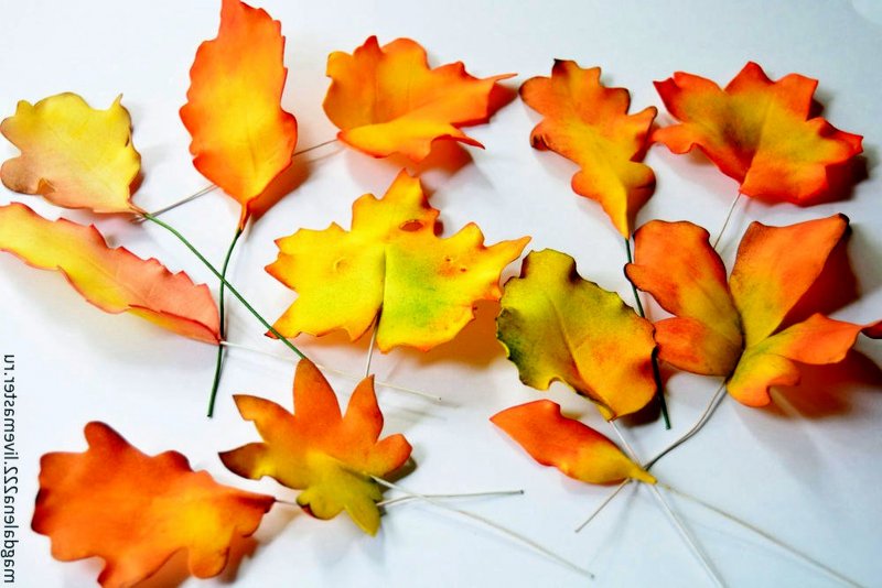 Осенние листья из фоамирана
