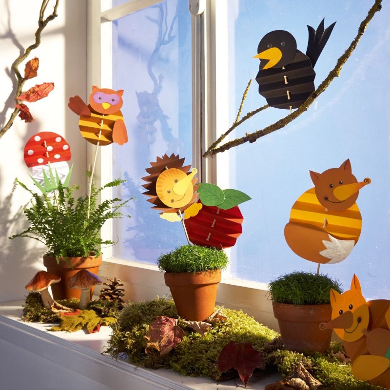 Осенний декор в детском саду