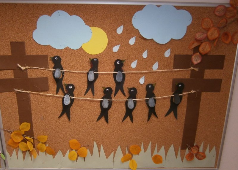Поделки перелетные птицы для детского сада