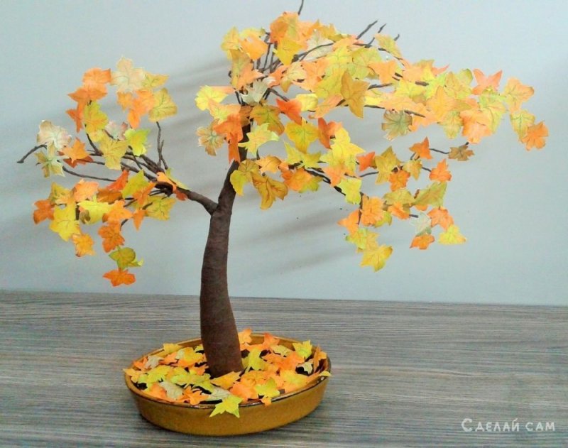 Осеннее дерево из бумаги