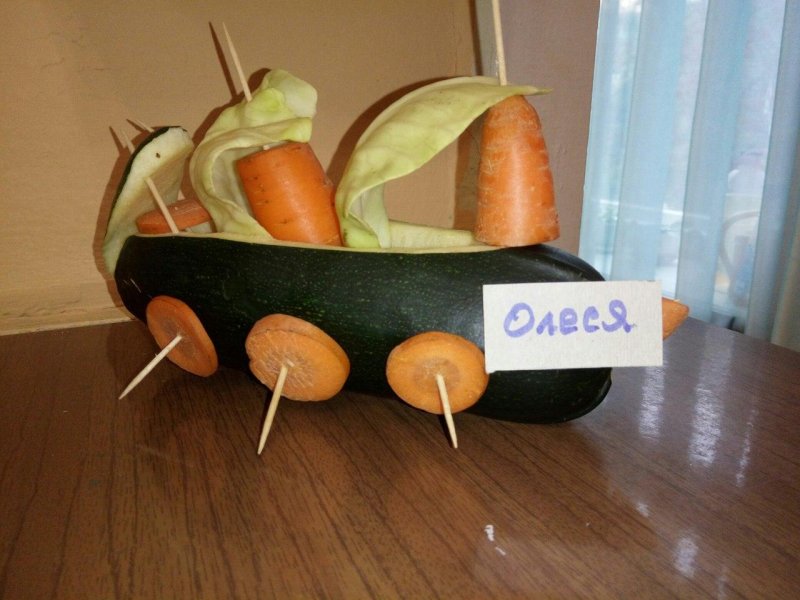 Машинка из овощей