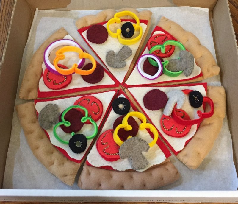 Поделка пицца для детей