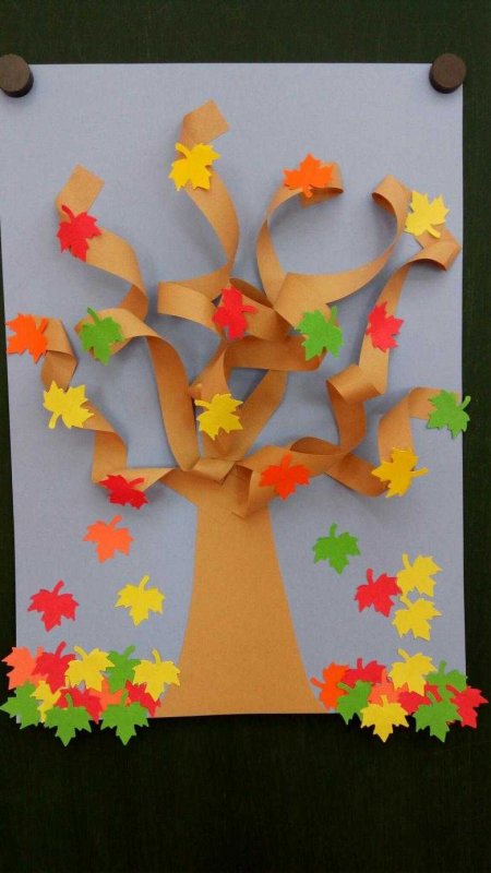 Поделка дерево из бумаги для детей