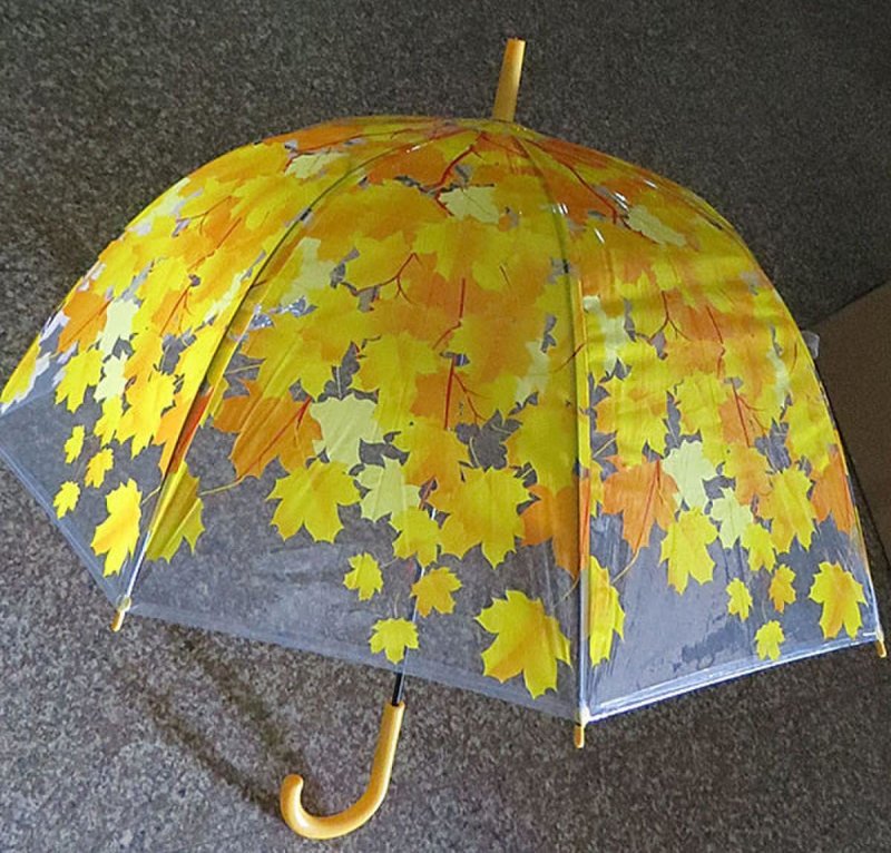 Зонт "желтые листья" (полуавтомат), 80 см