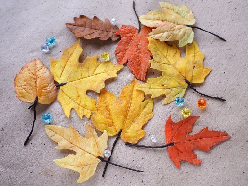 Осенние листочки из фоамирана