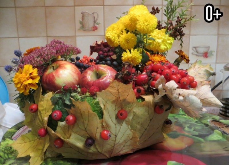 Осенние поделки из овощей и фруктов