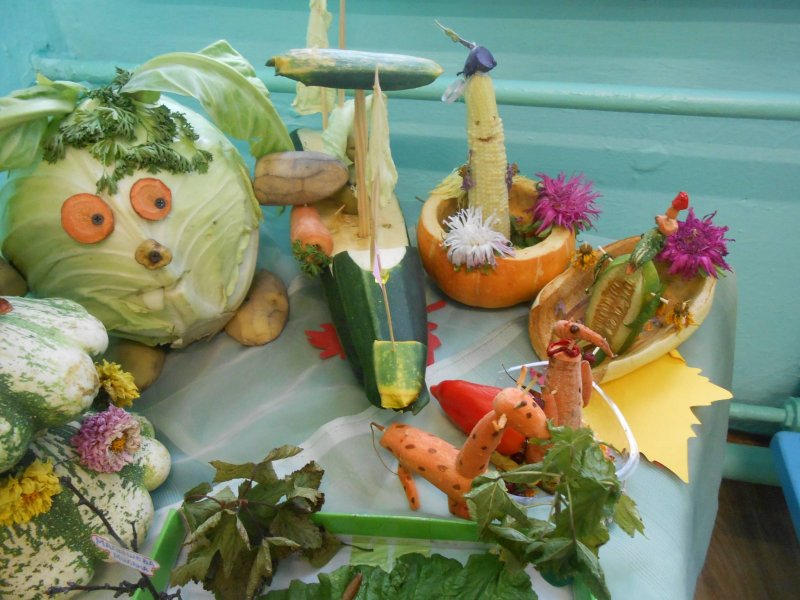 Поделки из овощей на выставку