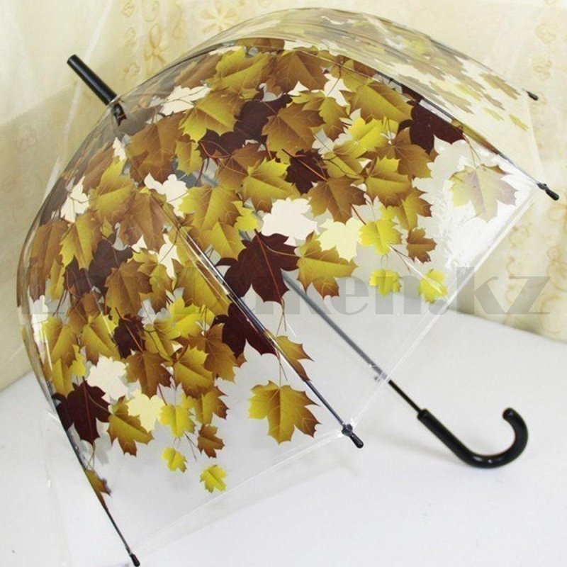 Зонт "желтые листья" (полуавтомат) d80см