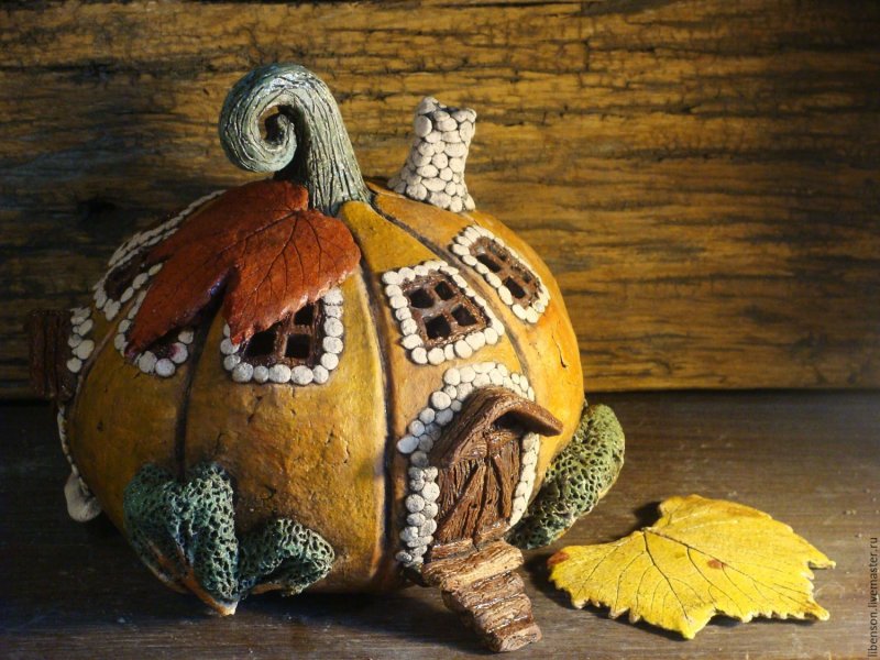 Осенняя композиция из тыквы для детского сада