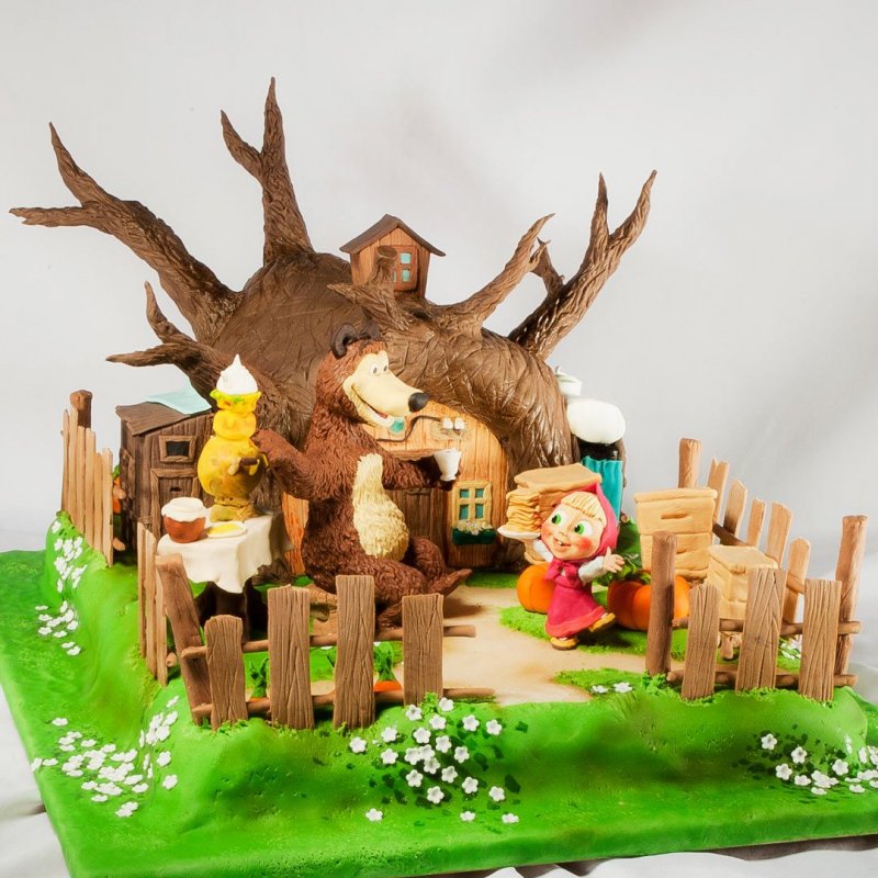 Маша и медведь дом для торта