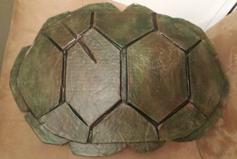 Панцирь черепахи из картона
