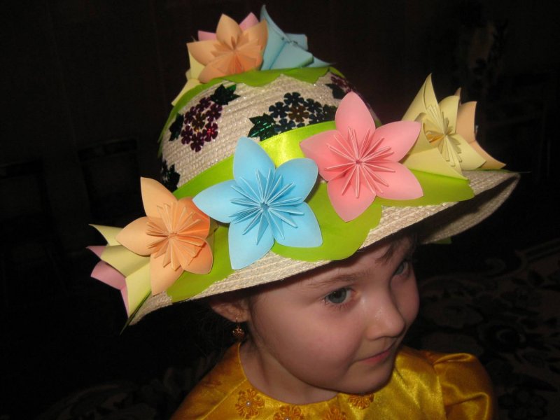 Украшение шляпки для детского сада
