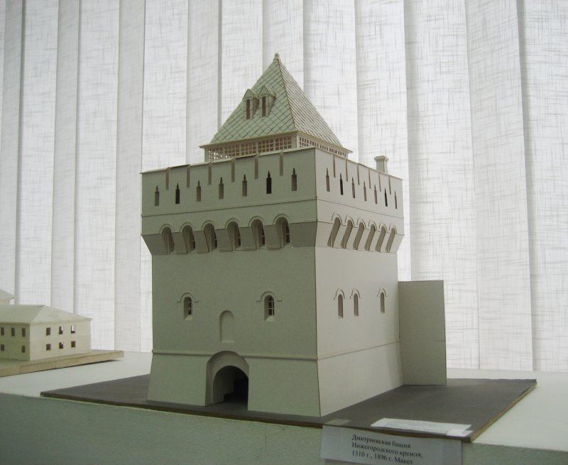 Кремль Дмитриевская башня макет