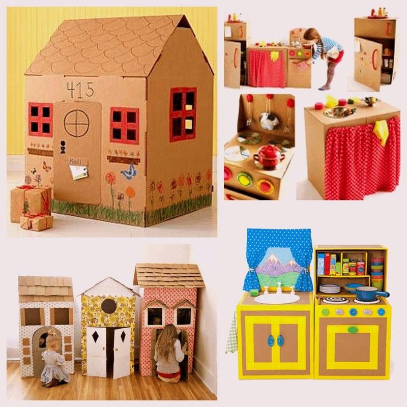 Кукольный домик из коробки