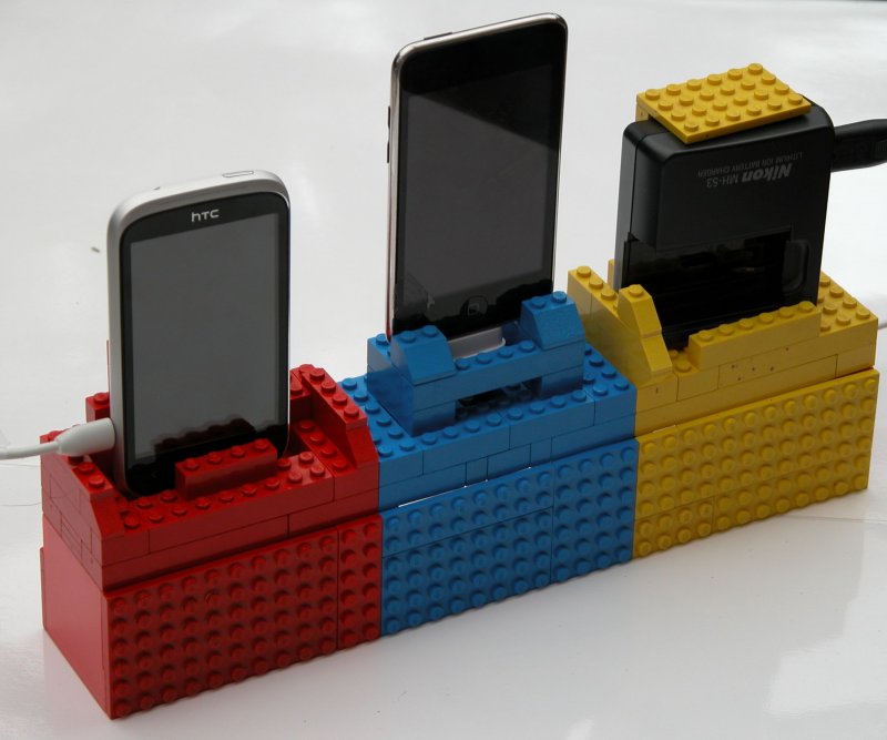 Лего подставка для телефона