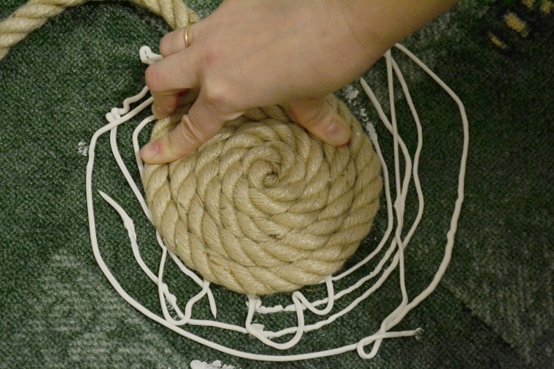 Плетение ковриков из шпагата