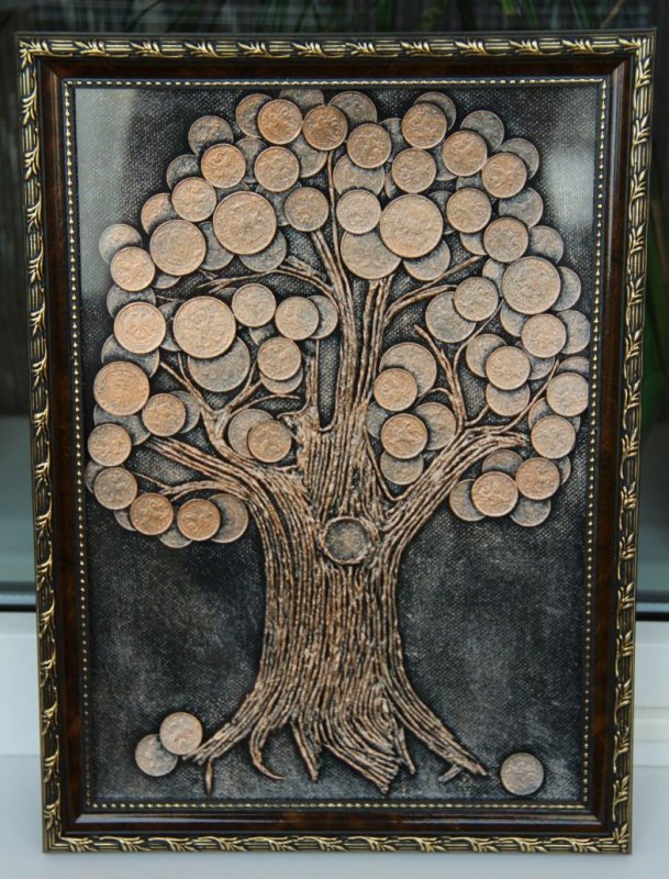Пейп арт денежное дерево