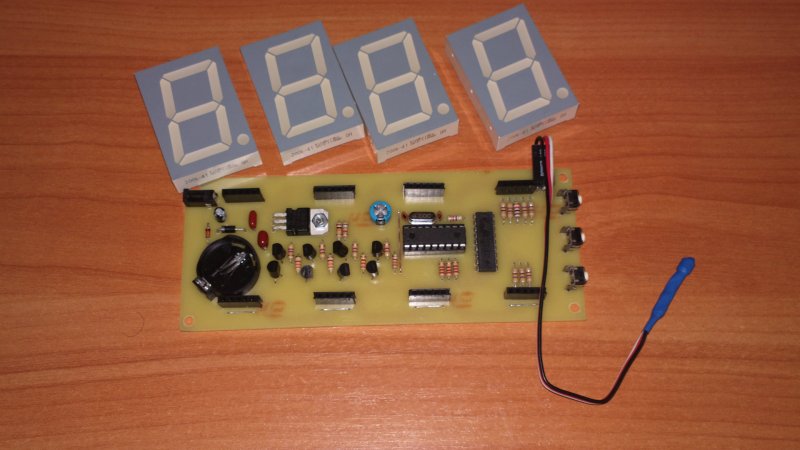 Электронный термометр на pic16f628a