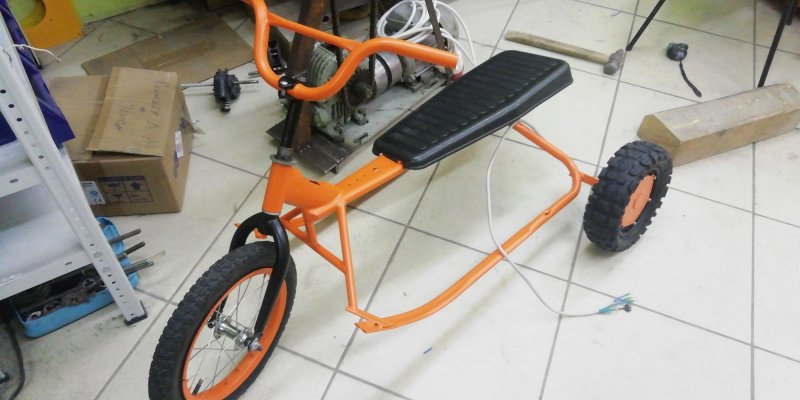 Велосипед из гироскутера