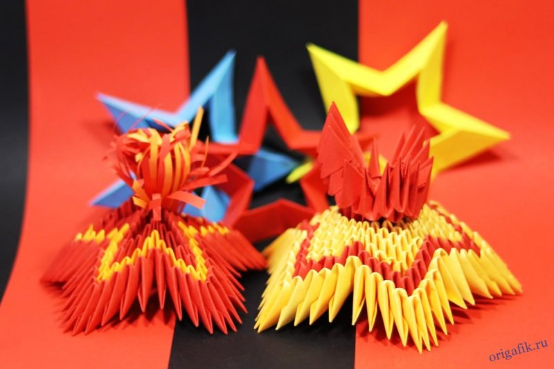 Вечный огонь из модульного оригами