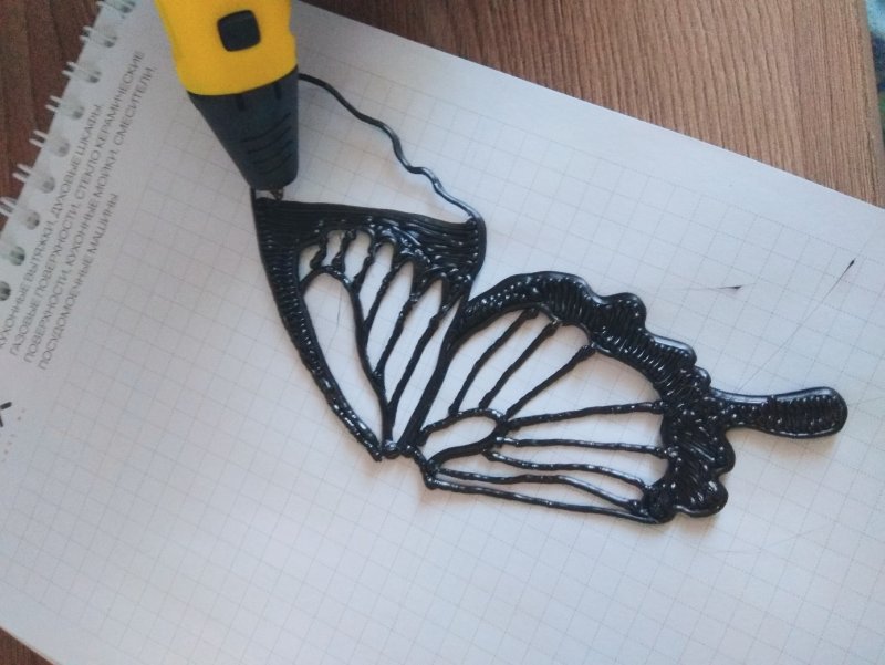 Бабочка из 3d ручки
