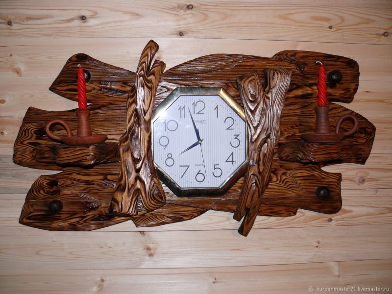 Часы из дерева