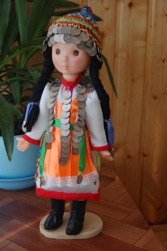 Кукла ЧУВАШКА В национальном костюме