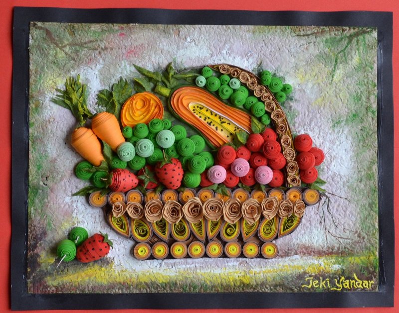 Квиллинг фрукты и овощи