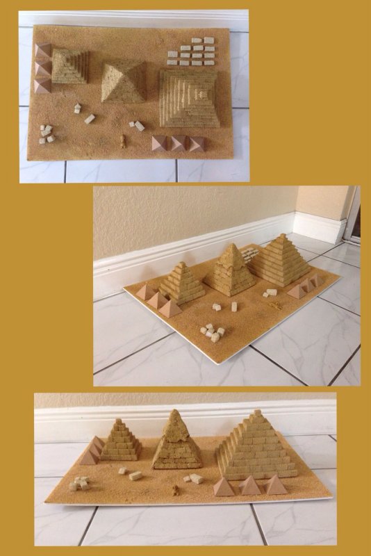 Пирамиды древнего Египта макет