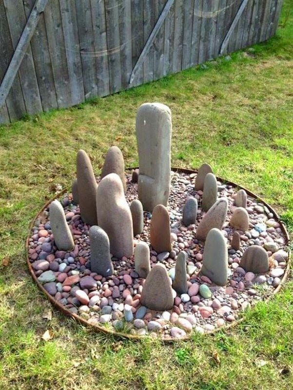 Садовые композиции из камней