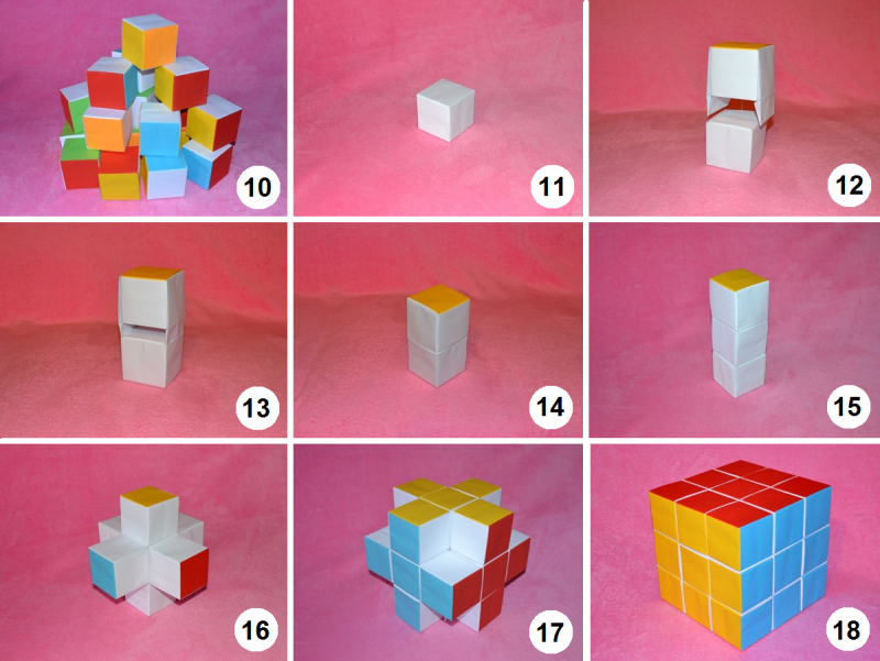 Поделки из картонных кубиков