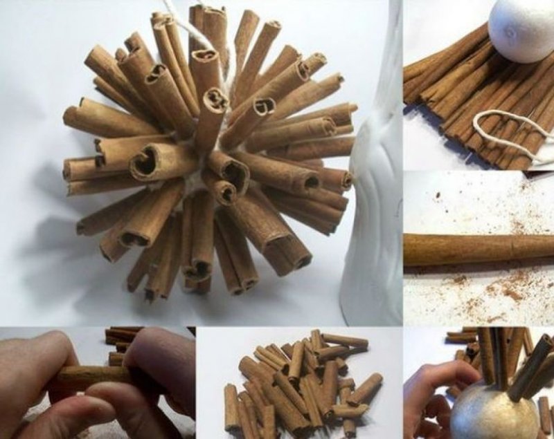 Шар из деревянных палочек