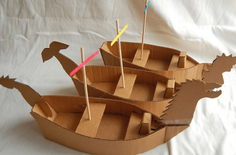 Детская поделка лодка