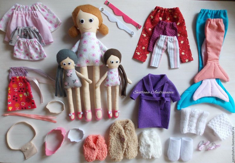 Одежда для кукол из ткани