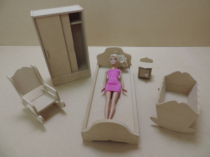 Мебель для кукол из картона