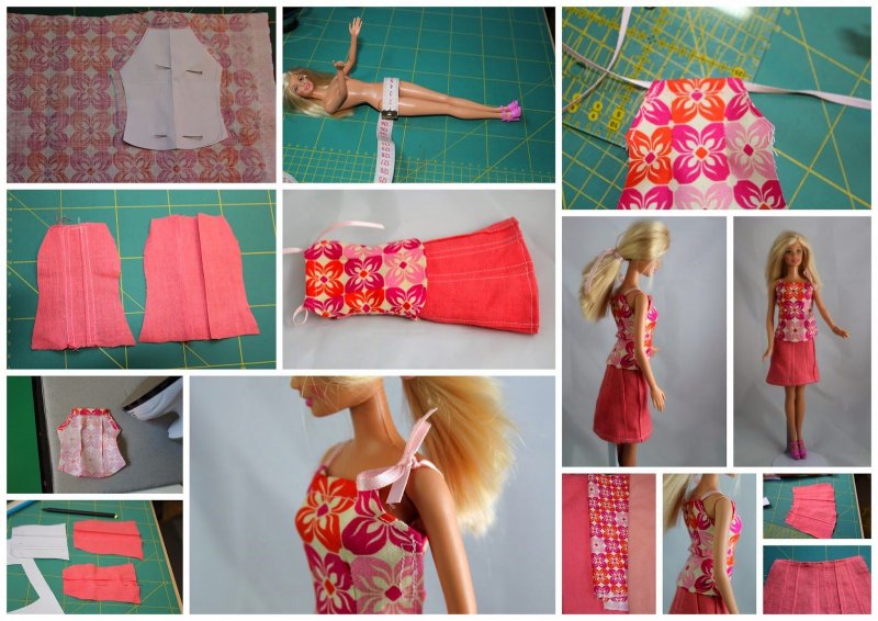 Одежда для кукол Барби своими руками для начинающих без шитья