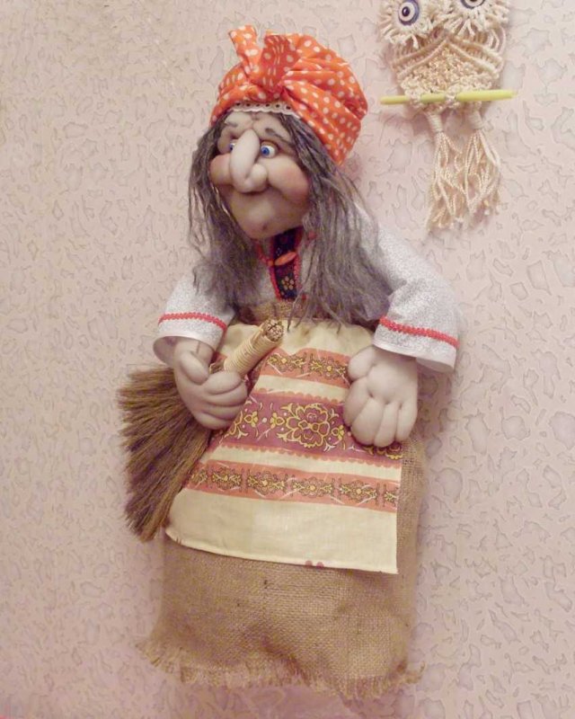 Кукла пакетница баба Яга