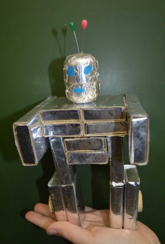 Макет робота из подручных материалов для детей