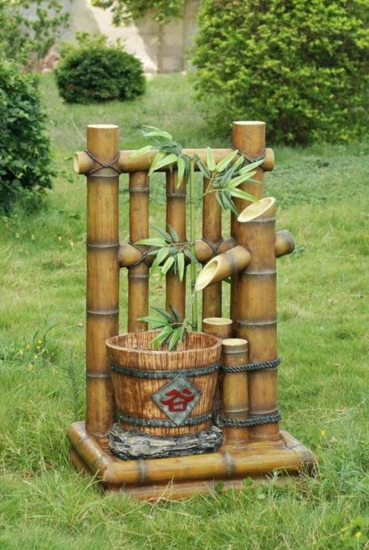 Изделия из бамбука для сада