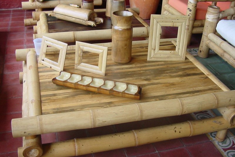 Бамбуковые изделия в интерьере